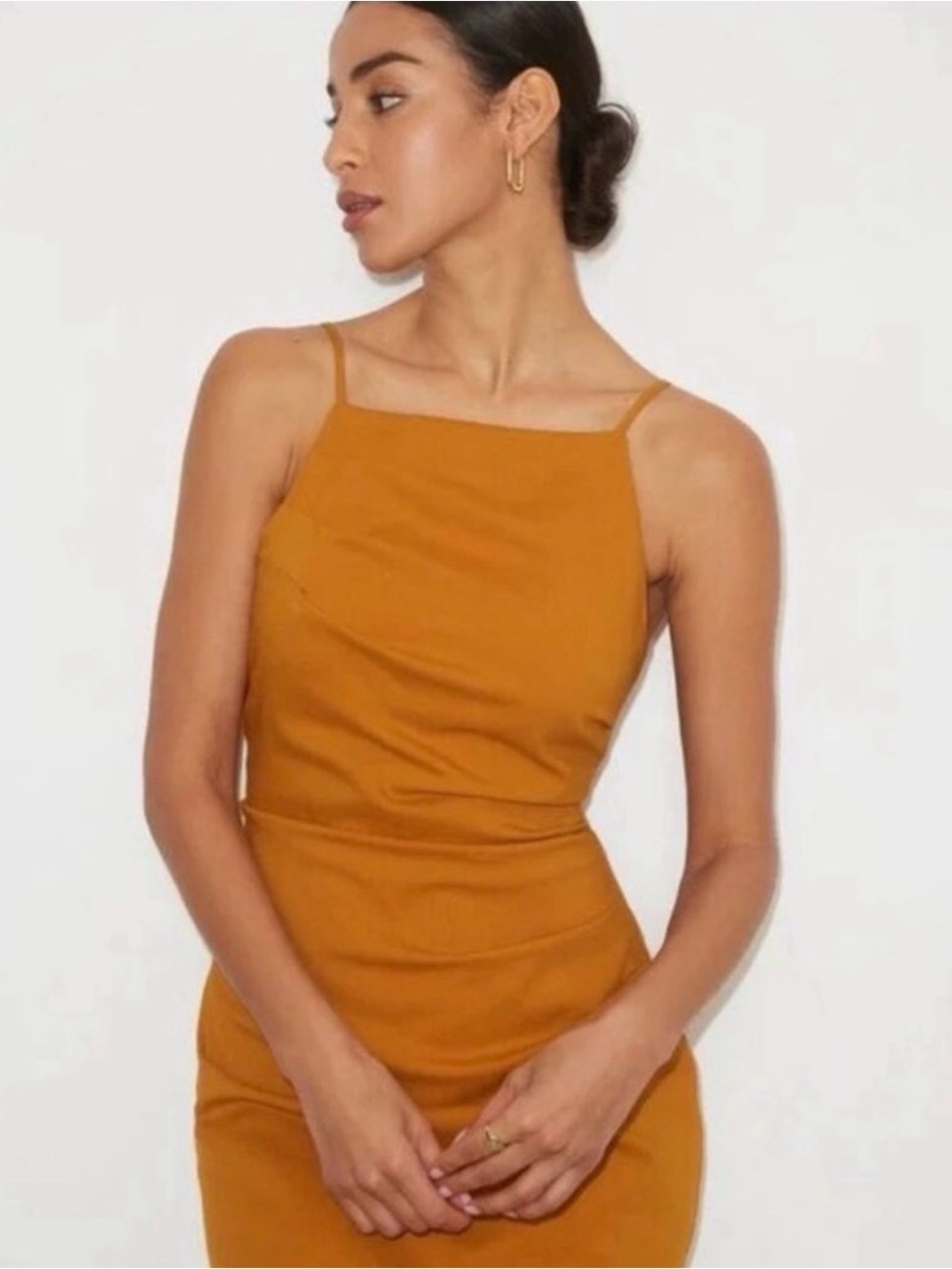 Dynamite Mustard Yellow Mini Dress XXS